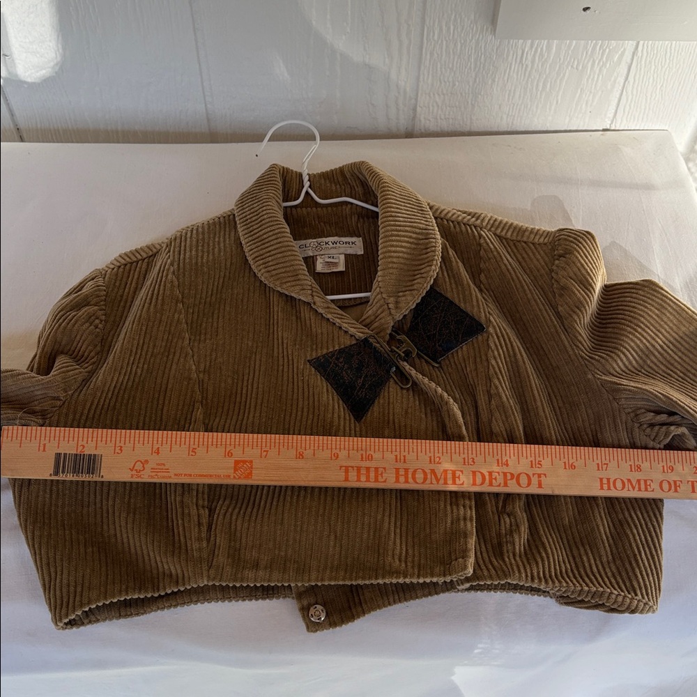 Cropped corduroy jacket brown velvet - Picture 9 of 10